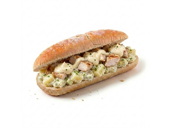 Broodje kip aardappelsla